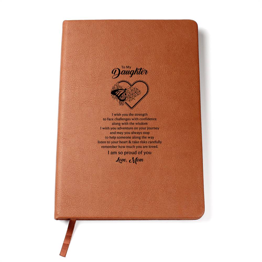 To My Daughter Butterfly Journal - Mom's Love Letter Notebook