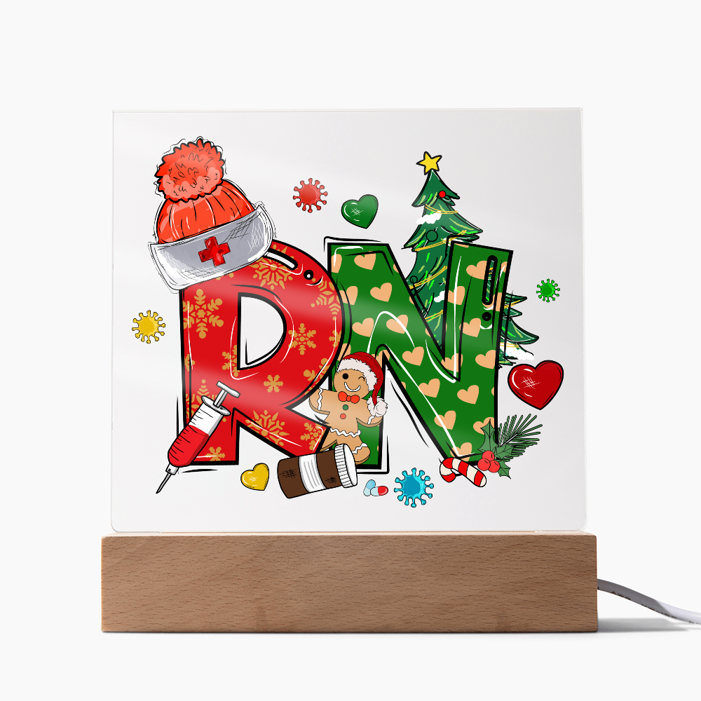 To My Family Acrylic, Nurse Merry Christmas