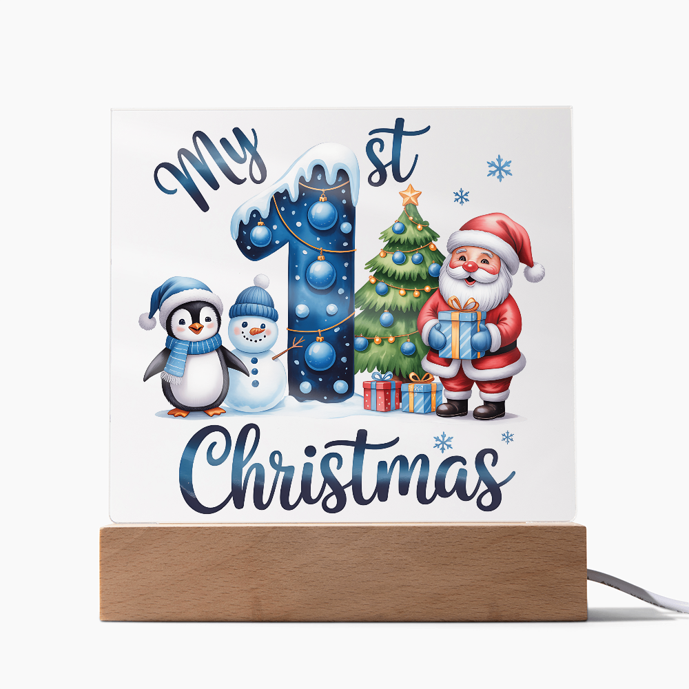 To My Son Acrylic, My First Christmas