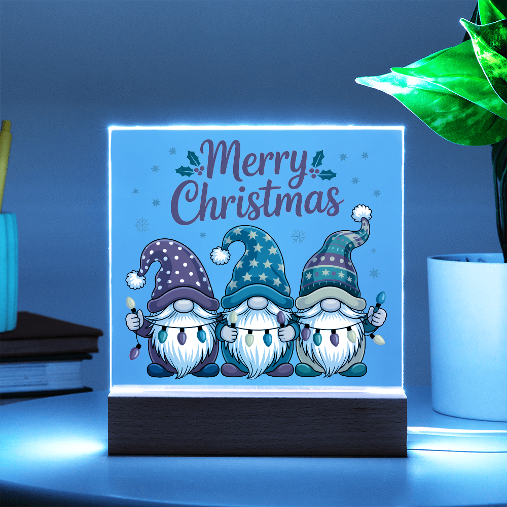 To My Familiy Acrylic, Merry Christmas Gnome