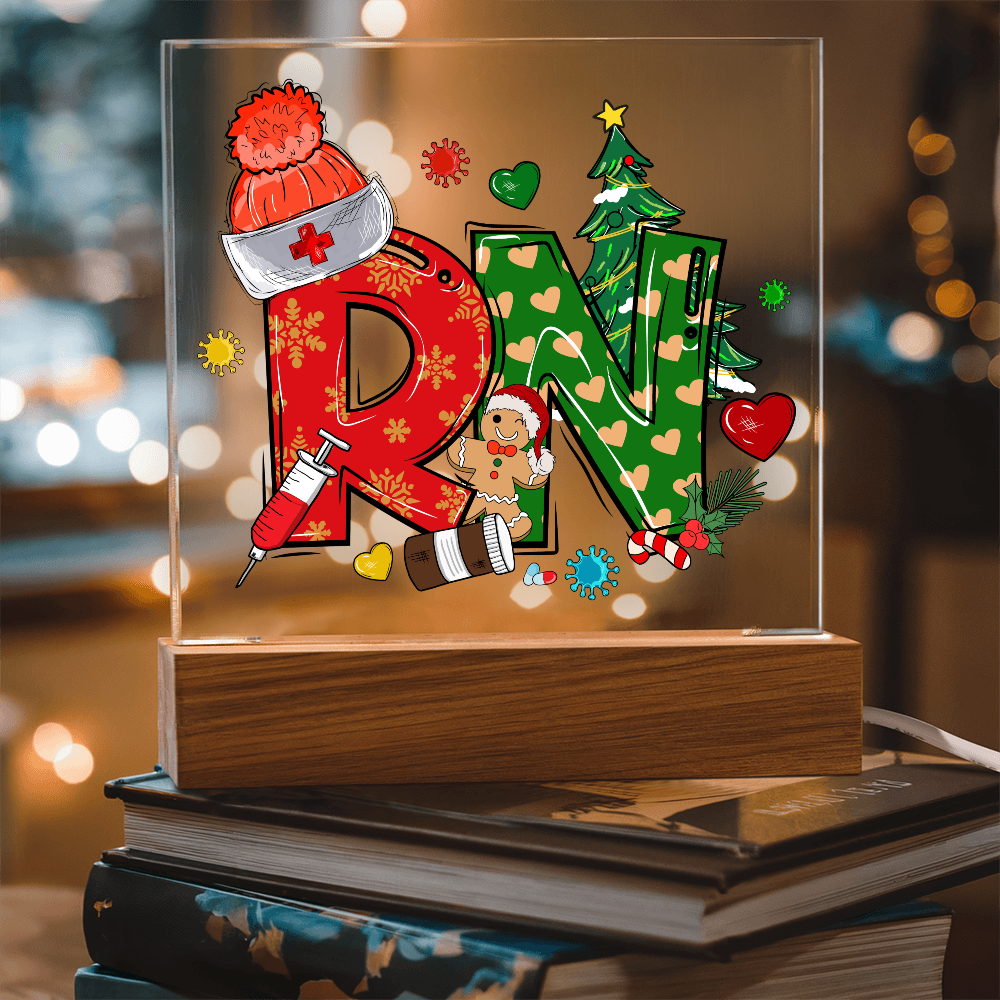 To My Family Acrylic, Nurse Merry Christmas