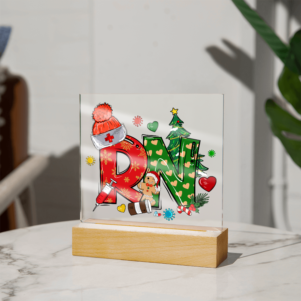 To My Family Acrylic, Nurse Merry Christmas