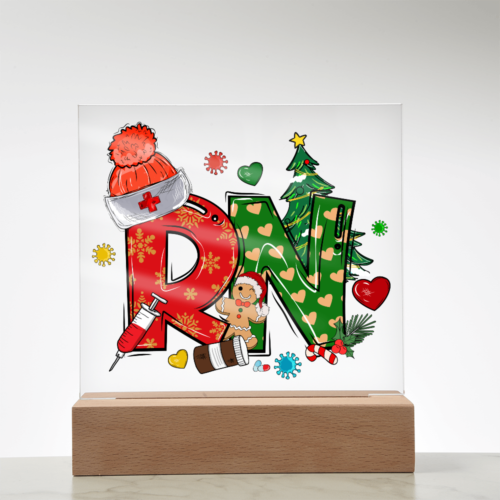 To My Family Acrylic, Nurse Merry Christmas
