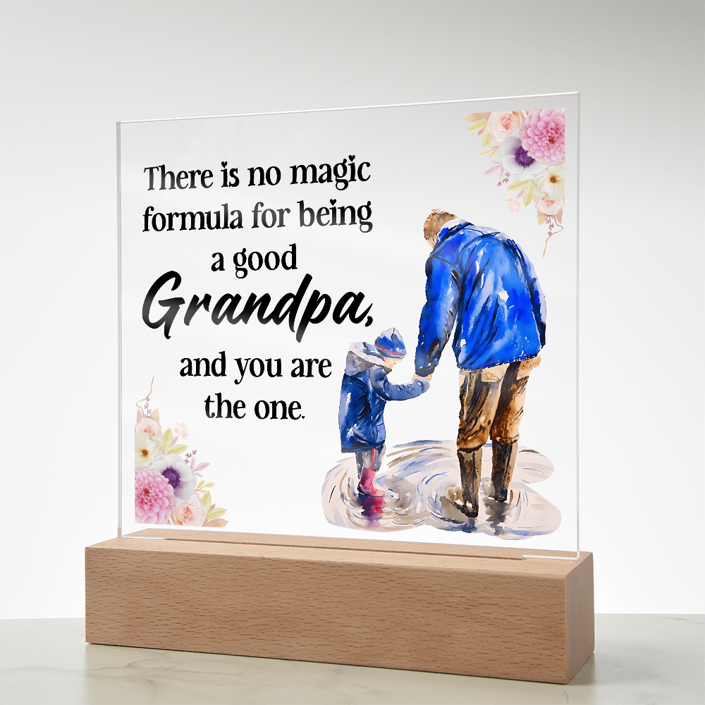 Acrylic Square Design - Grandpa