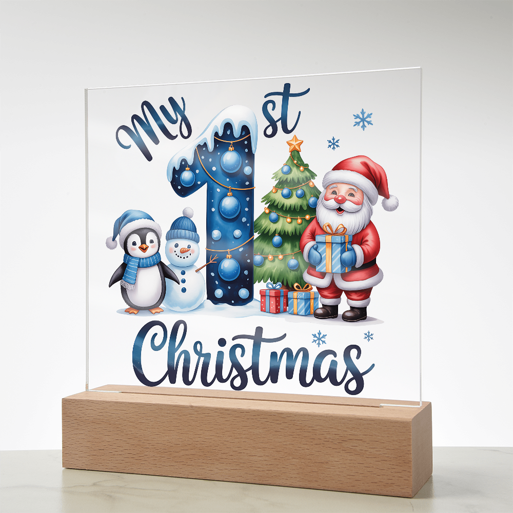 To My Son Acrylic, My First Christmas