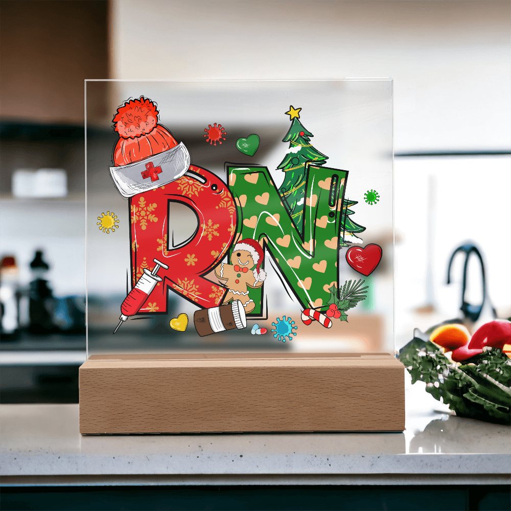 To My Family Acrylic, Nurse Merry Christmas