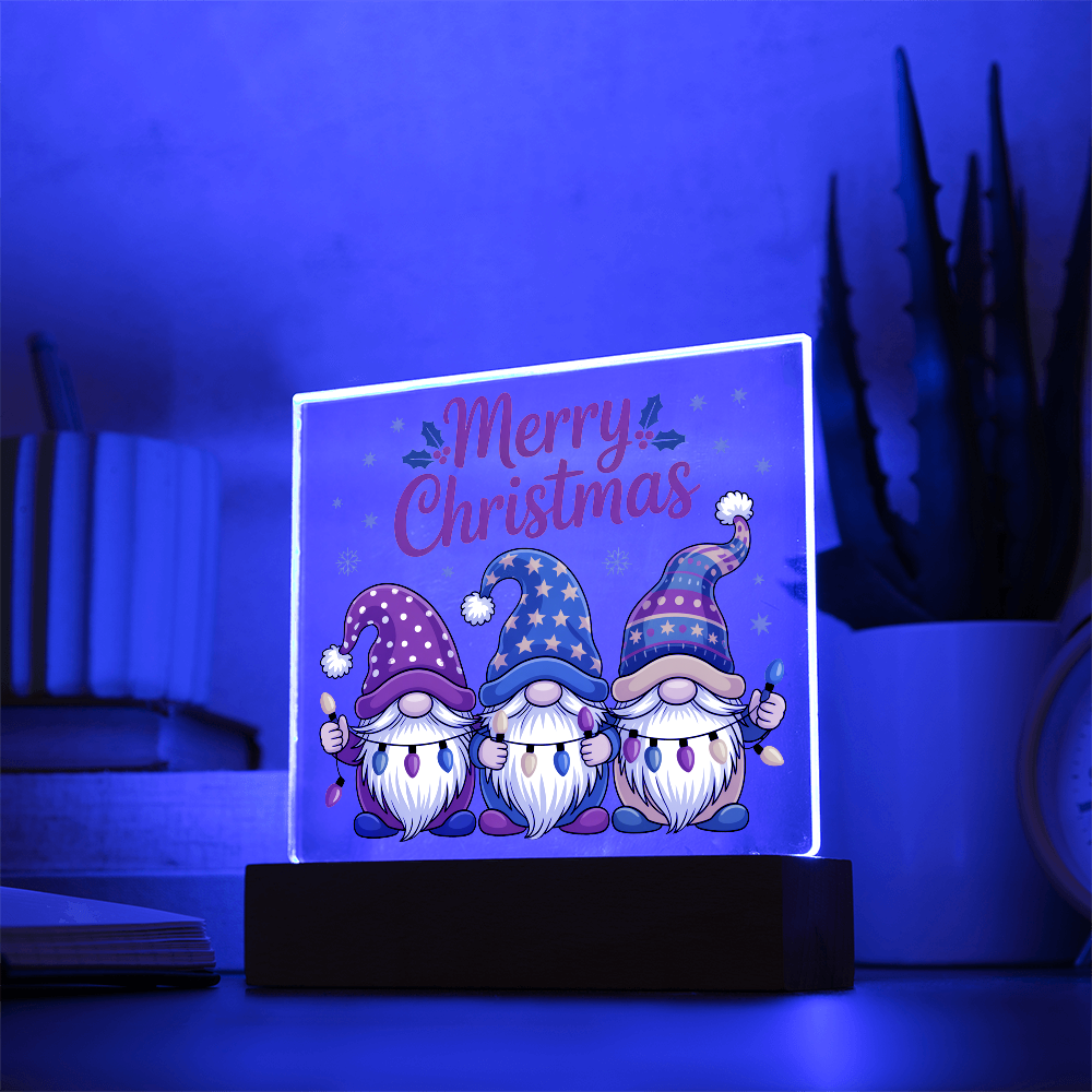 To My Familiy Acrylic, Merry Christmas Gnome