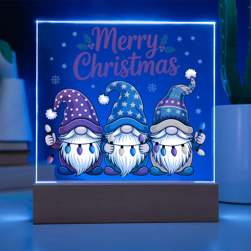 To My Familiy Acrylic, Merry Christmas Gnome