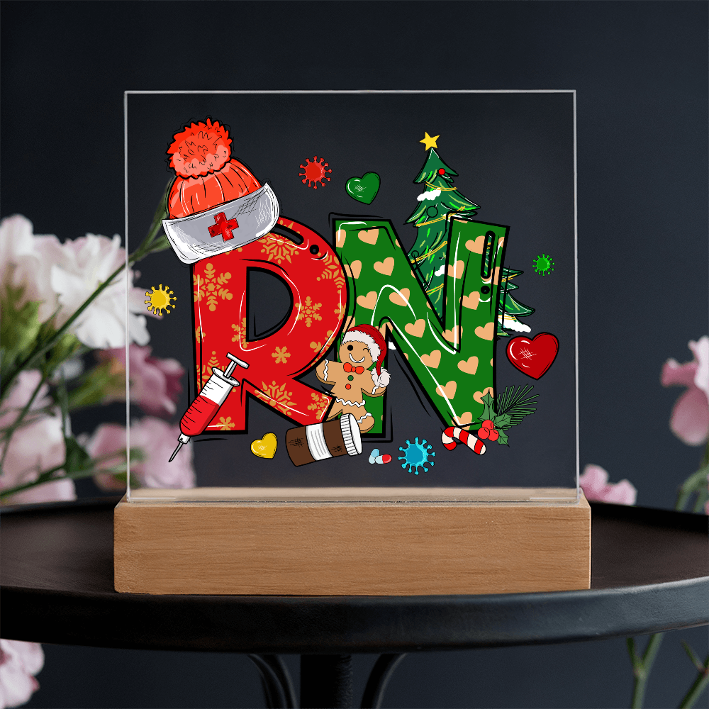 To My Family Acrylic, Nurse Merry Christmas