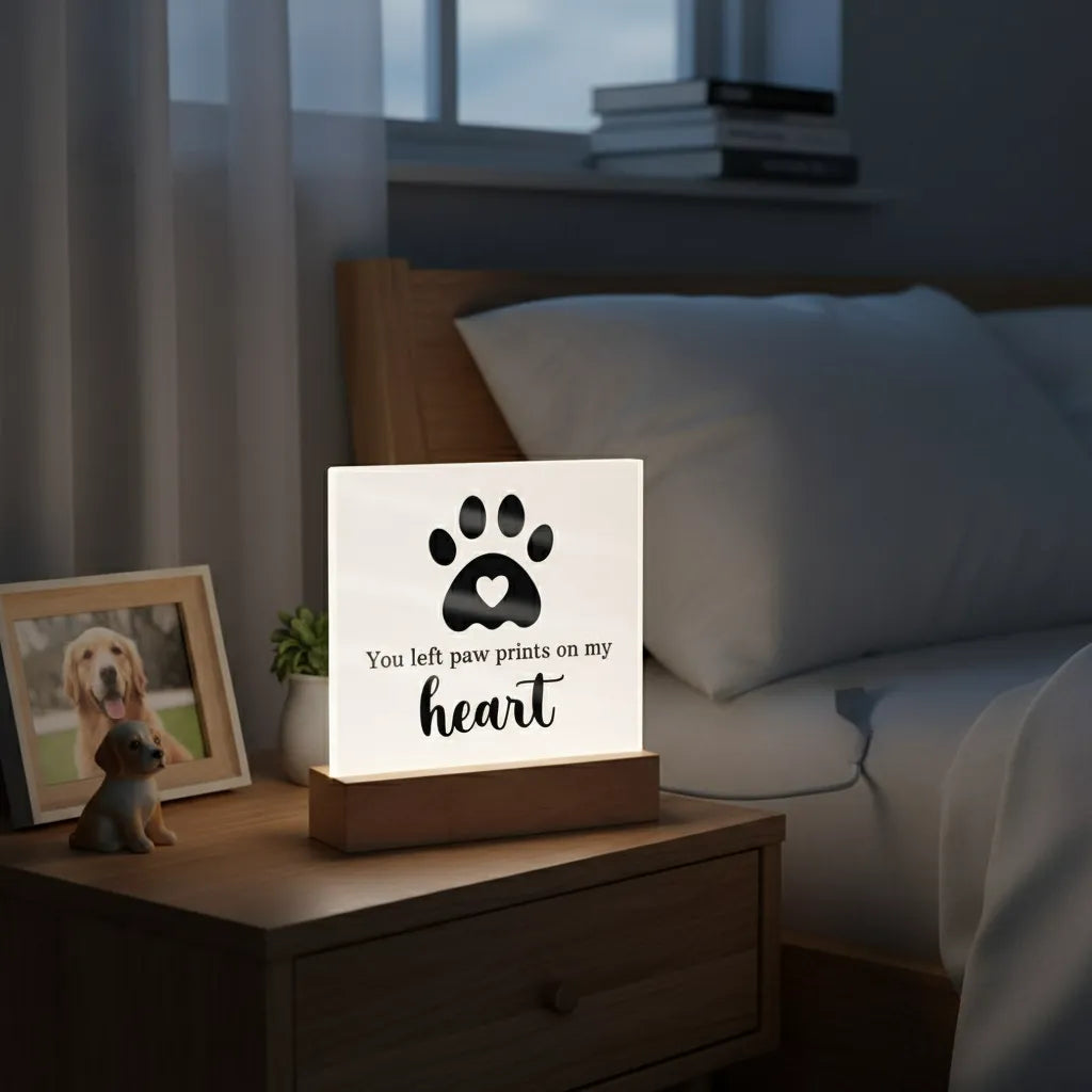 Keepsake Acrylic Bundle - You Left Pawprints In My Heart
